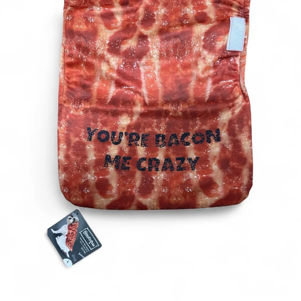 Bootique Pet Costume - Bacon for More - You're Bacon Me Crazy - L - Large - New